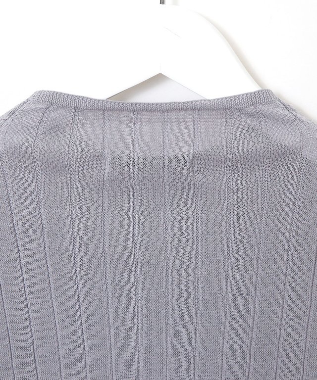 ボトルネック シアー リブセーター