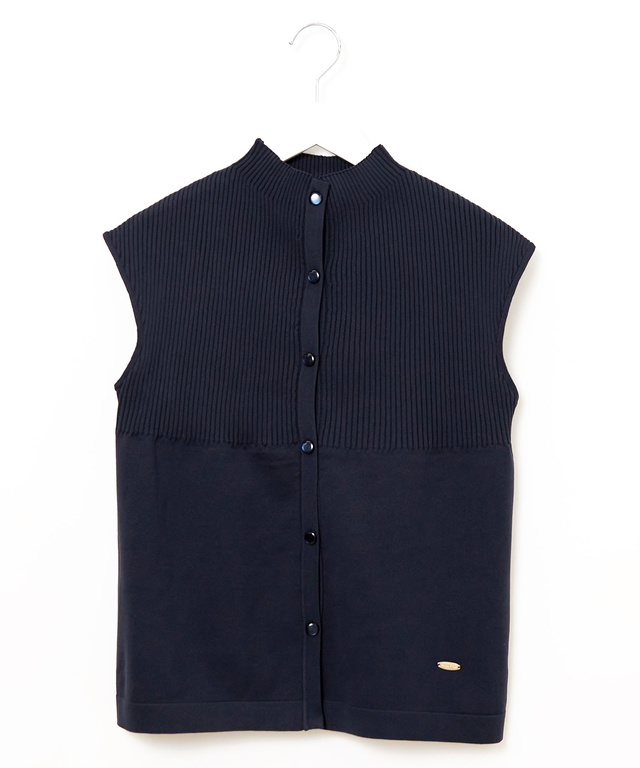 フレンチスリーブ ニット ベスト