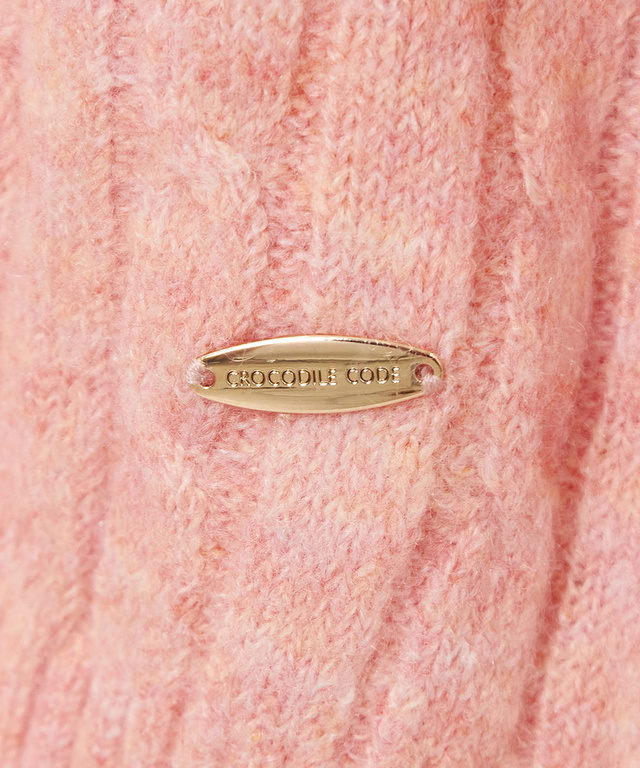 ウールブレンド ケーブル柄 ニット【手洗いOK】