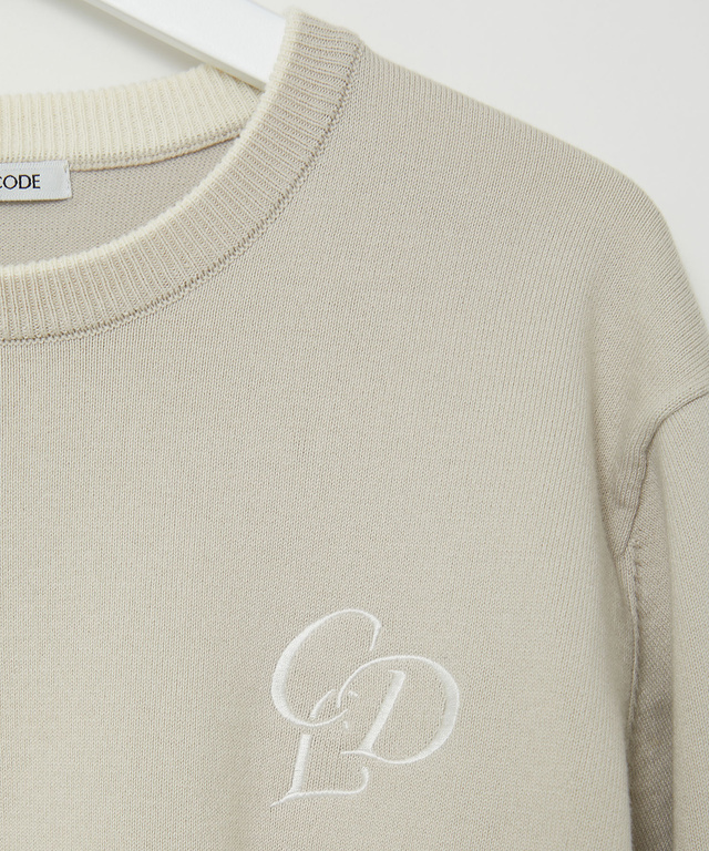 配色 ニット プルオーバー【手洗いOK】