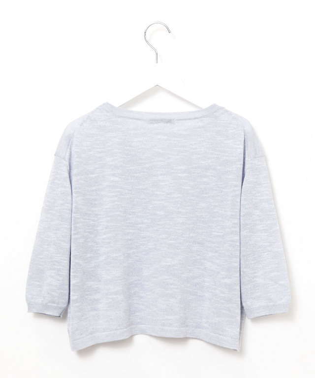 リネンブレンド インナー付きニット【手洗いOK】【オンラインショップ・一部店舗限定】