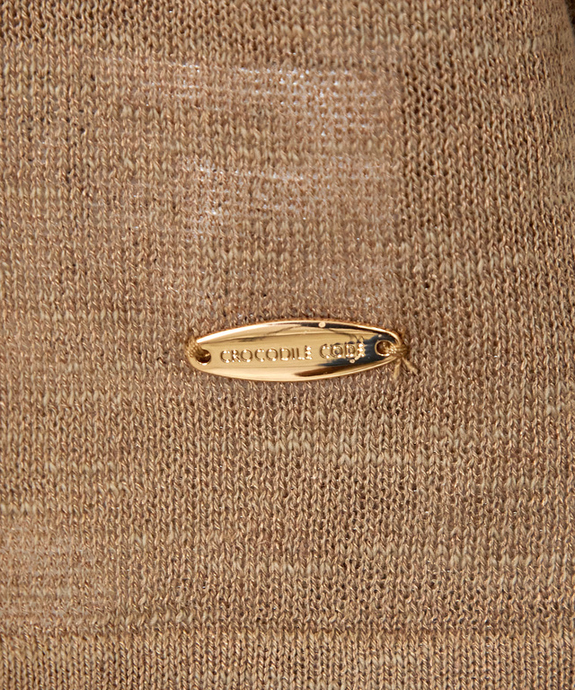 リネンブレンド インナー付きニット【手洗いOK】【オンラインショップ・一部店舗限定】