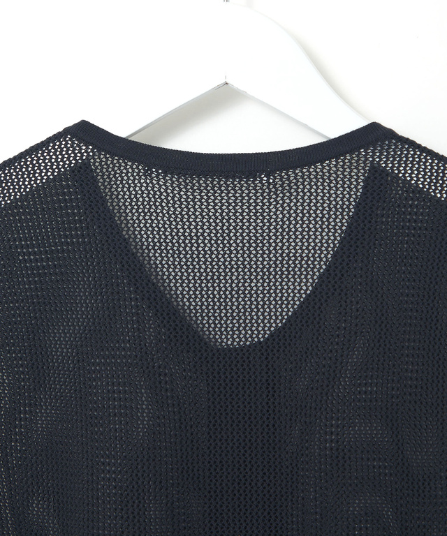 メッシュ編み  ニットベスト【手洗いOK】