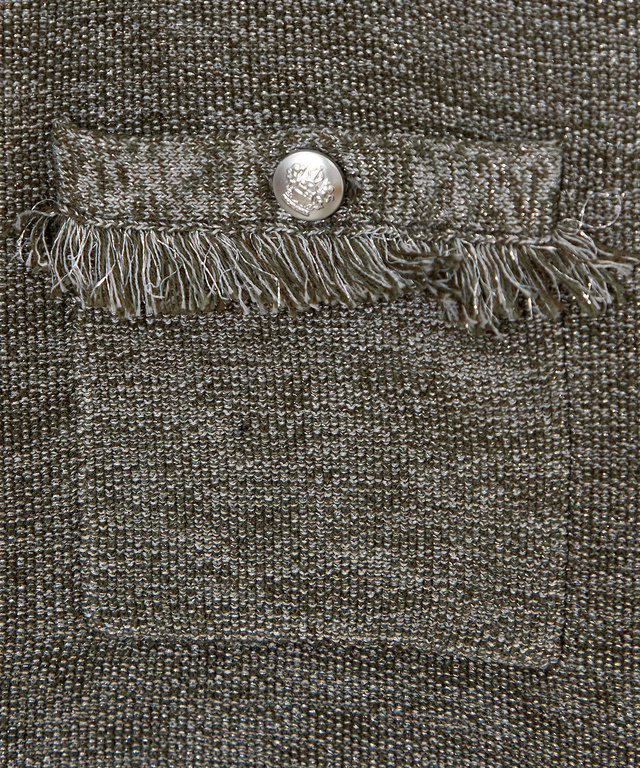 ラメツイード ジレ