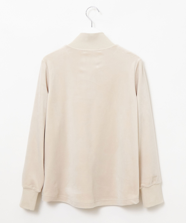 ベロアフリース ハイネック ブルゾン