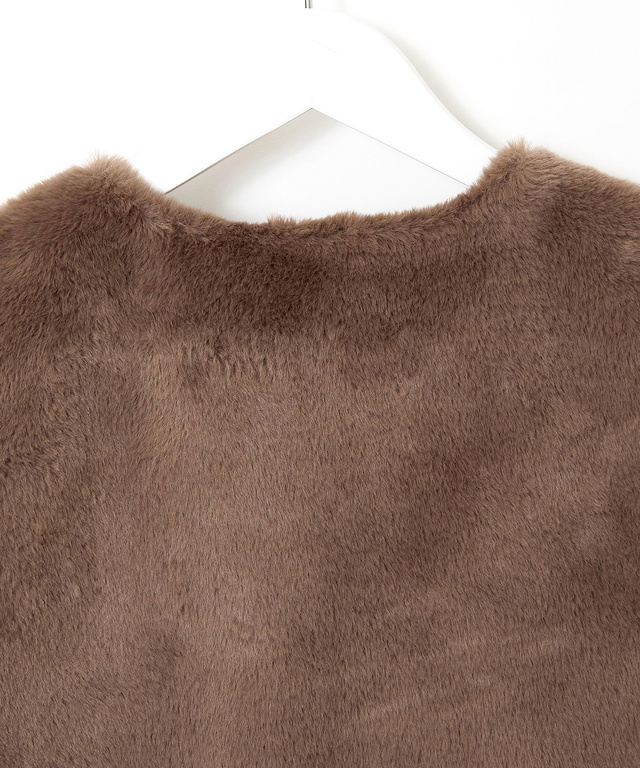 フェイクファー ベスト