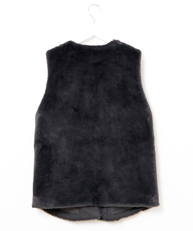 フェイクファー ベスト