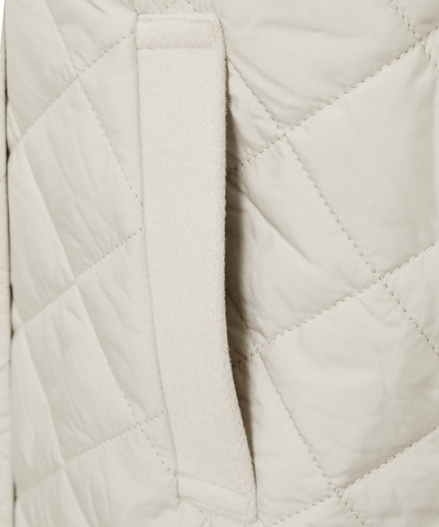 異素材 中綿キルティング ジャケット