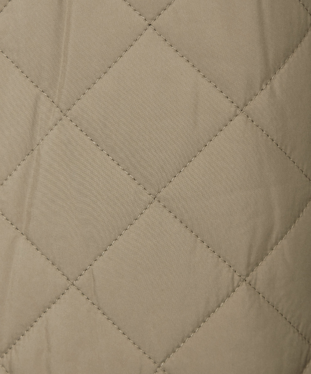 キルティング ステンカラー コート