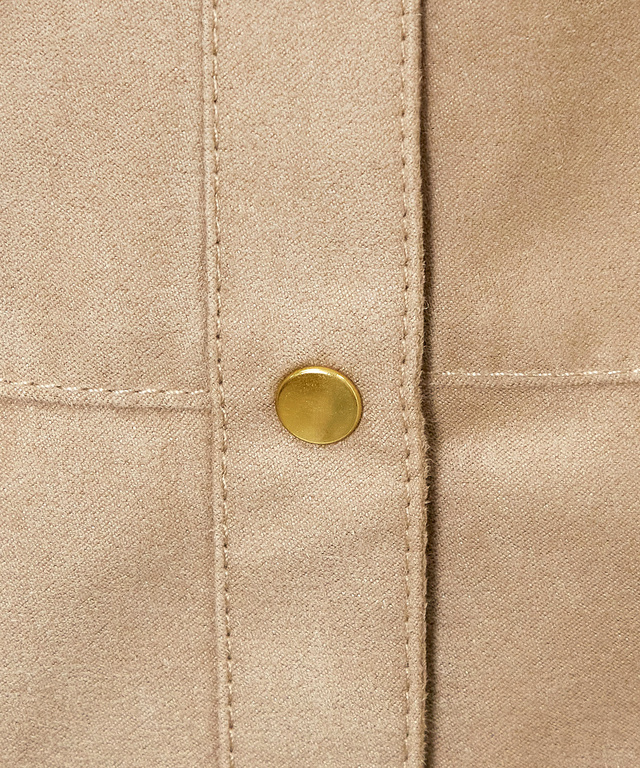 ノーカラー 微起毛 ジャケット