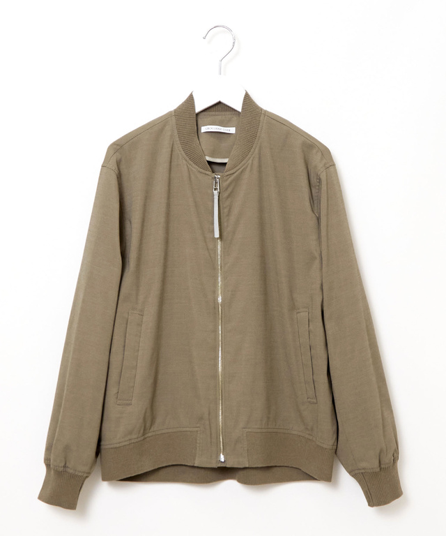 リネンライク ライトブルゾン