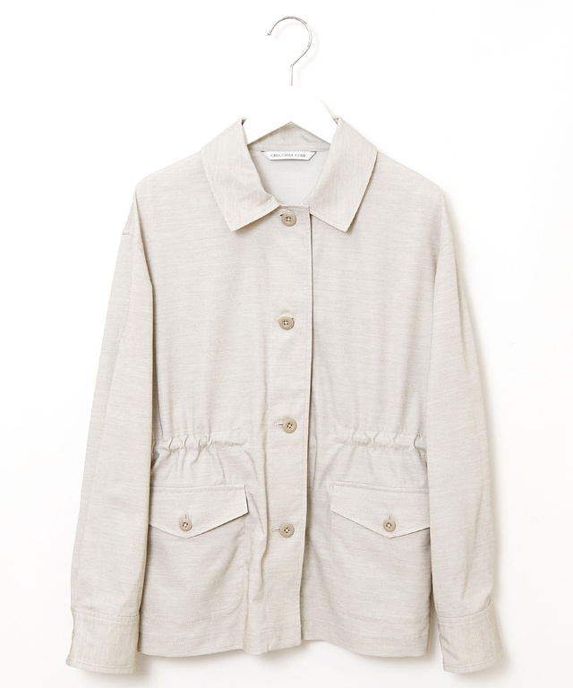 リネンライク ミリタリージャケット【オンラインショップ・一部店舗限定】