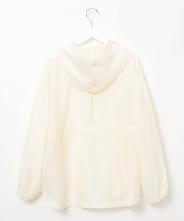 シアー フード付きブルゾン