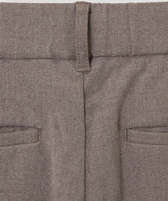 裏起毛 ワイド パンツ