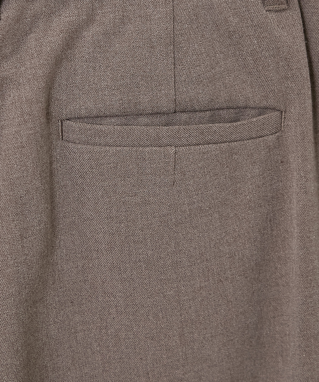 裏起毛 ワイド パンツ