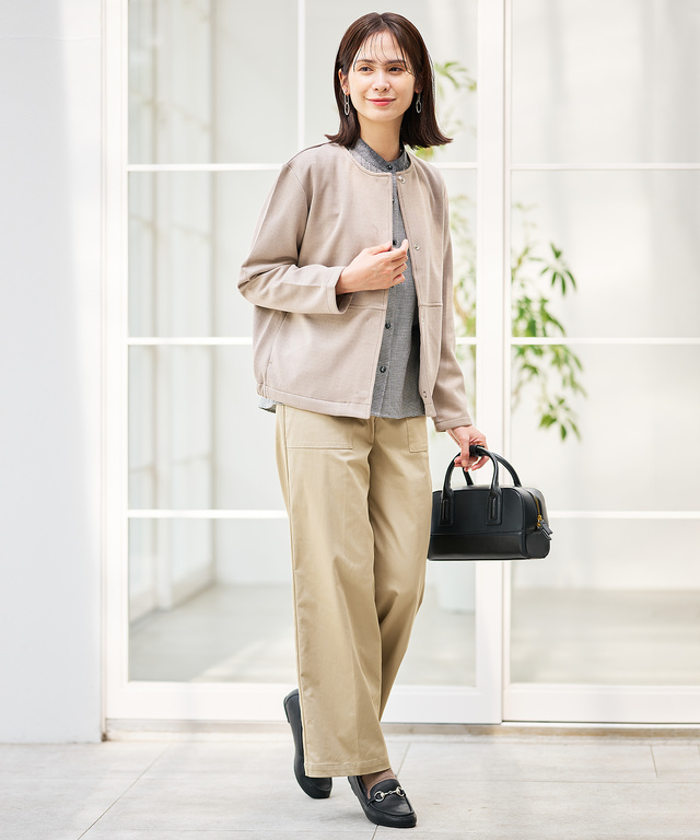 サテン ベイカー パンツ