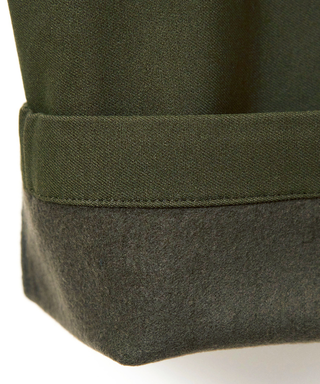 裏起毛 ベイカーステッチ パンツ