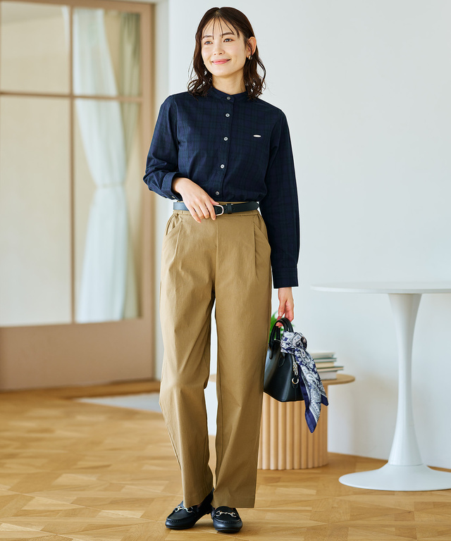 ツイル テーパード パンツ