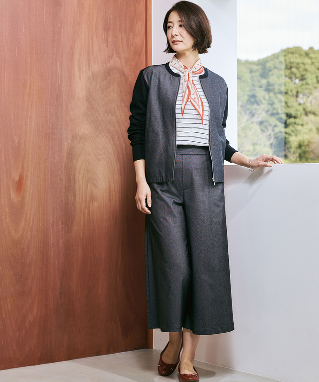 デニムライク パンツ