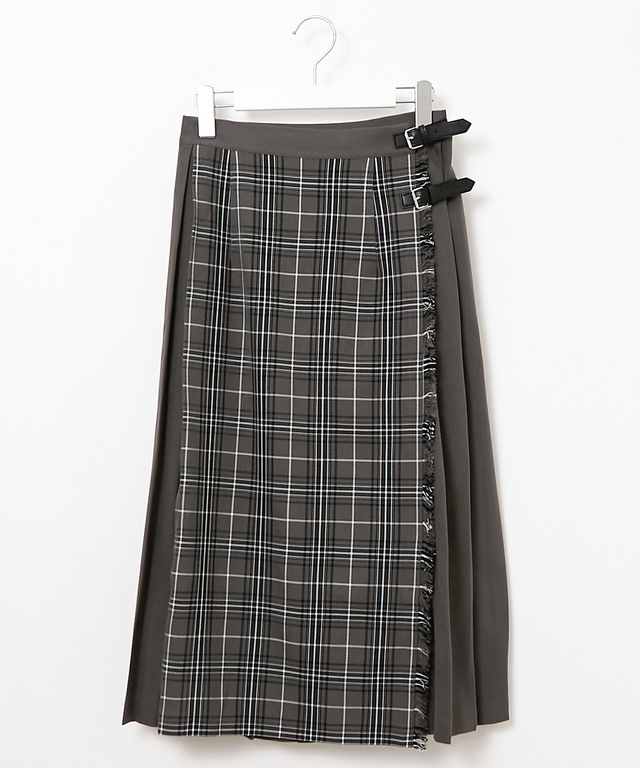 チェック プリーツ スカート