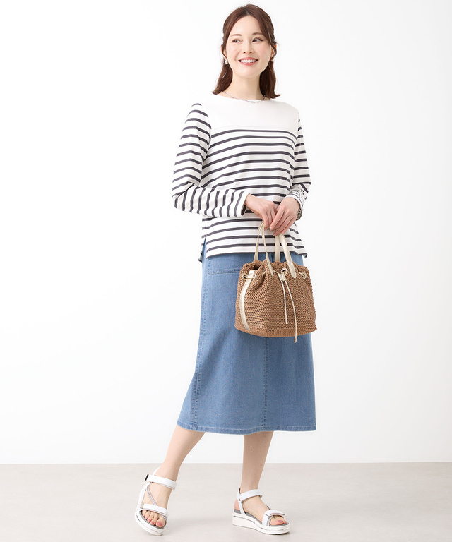 ウエストゴム デニム スカート