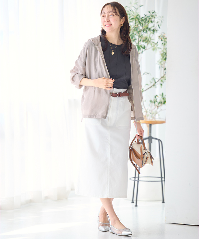 ウエストゴム デニム スカート