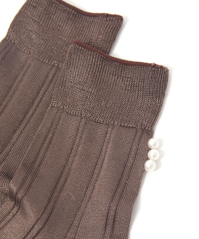 パール デザイン ソックス