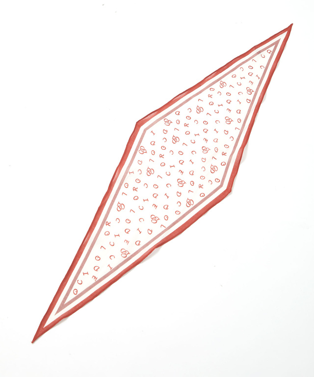 ロゴプリント スカーフ