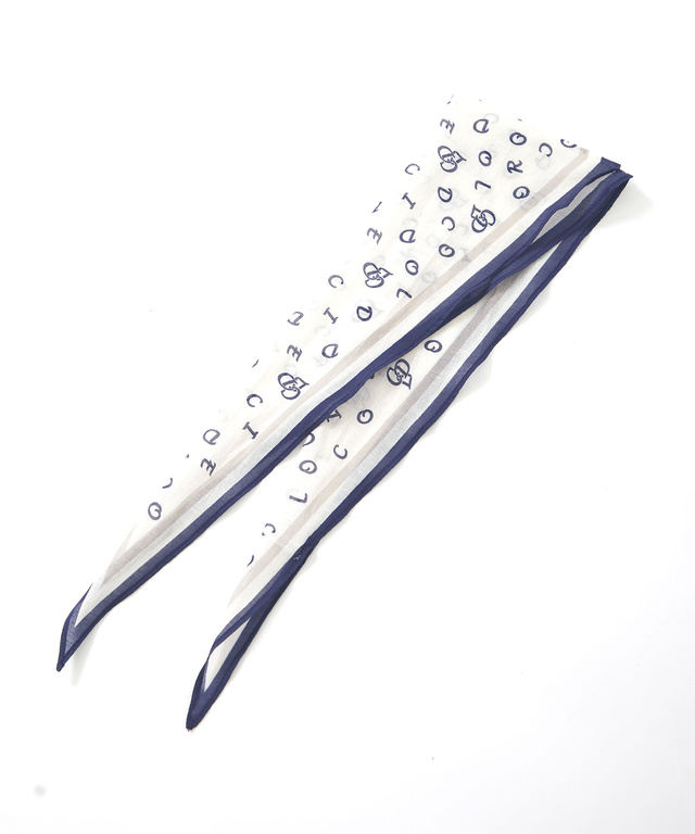 ロゴプリント スカーフ