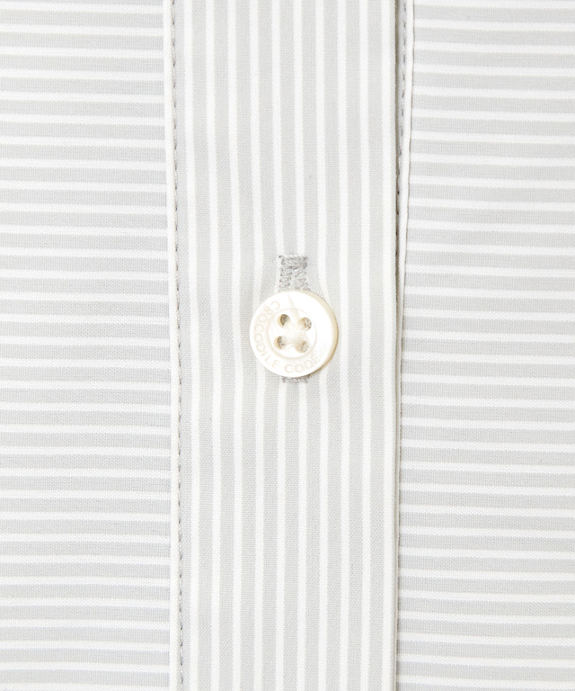 ヨーク切り替え ストライプ ワンピース