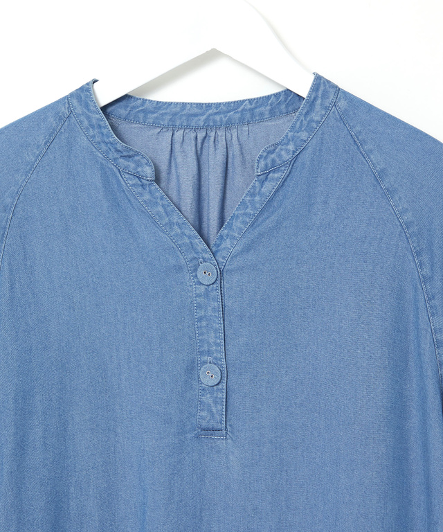 デニムライク ワンピース【オンラインショップ・一部店舗限定】