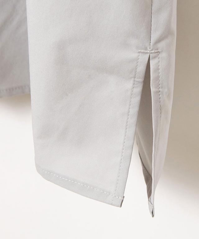 ラッカン素材 バンドカラー チュニック【吸汗速乾】