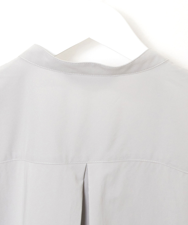 ラッカン素材 バンドカラー チュニック【吸汗速乾】