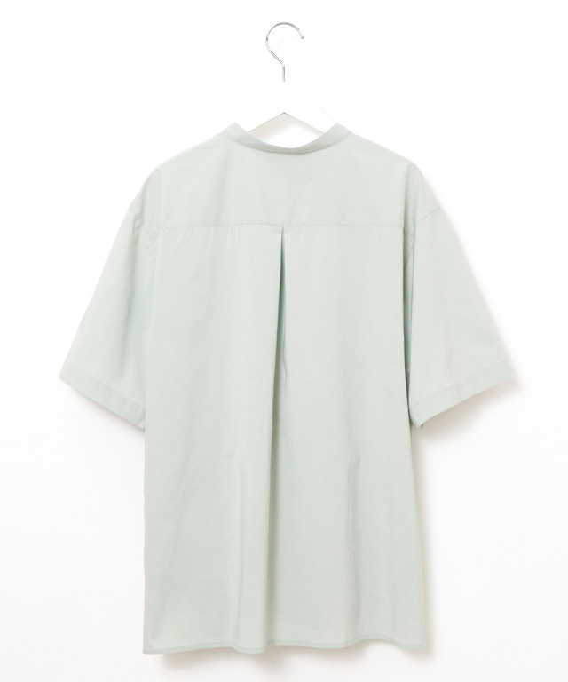 ラッカン素材 バンドカラー チュニック【吸汗速乾】