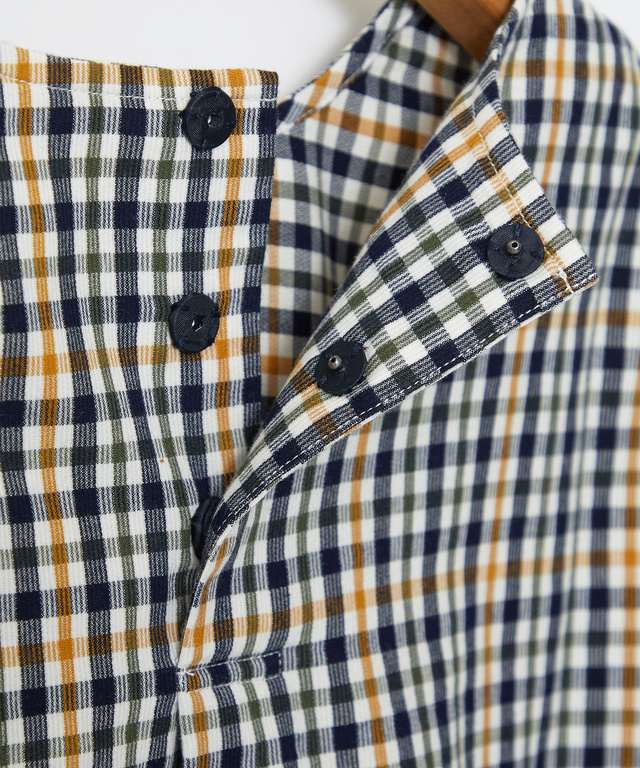 クロコダイルタータンチェック プルオーバー ブラウス