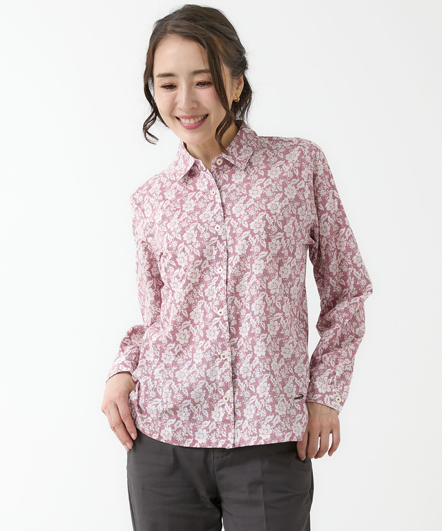 花柄 長袖 ブラウス【JAPAN FABRIC】
