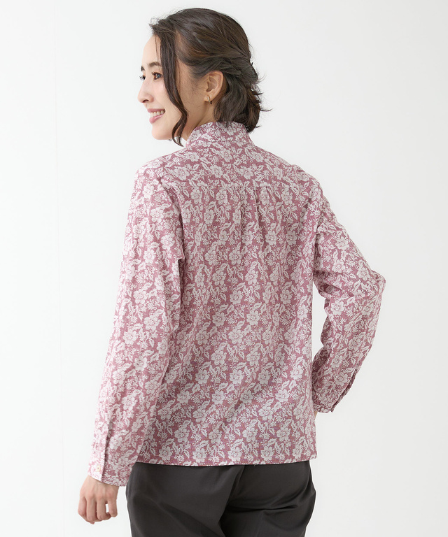花柄 長袖 ブラウス【JAPAN FABRIC】