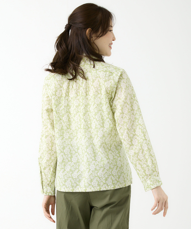 花柄 長袖 ブラウス【JAPAN FABRIC】