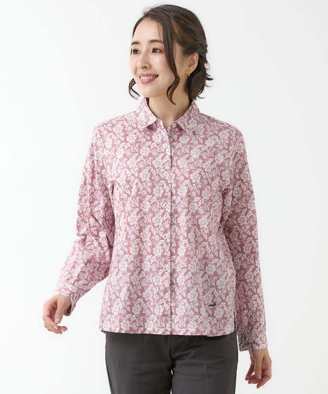 花柄 長袖 ブラウス【JAPAN FABRIC】
