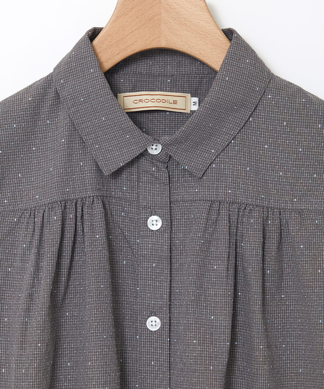 コットン ドビー ブラウス