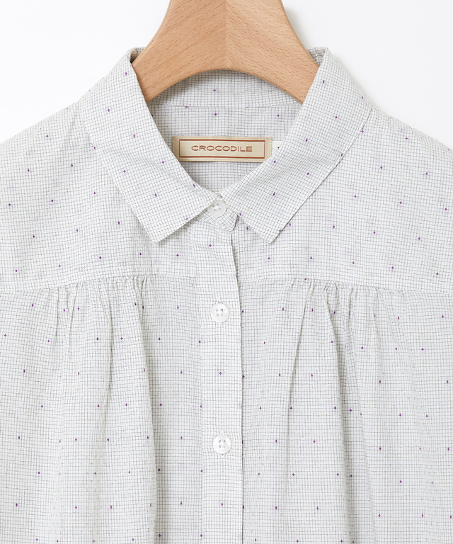 コットン ドビー ブラウス