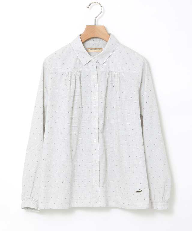 コットン ドビー ブラウス