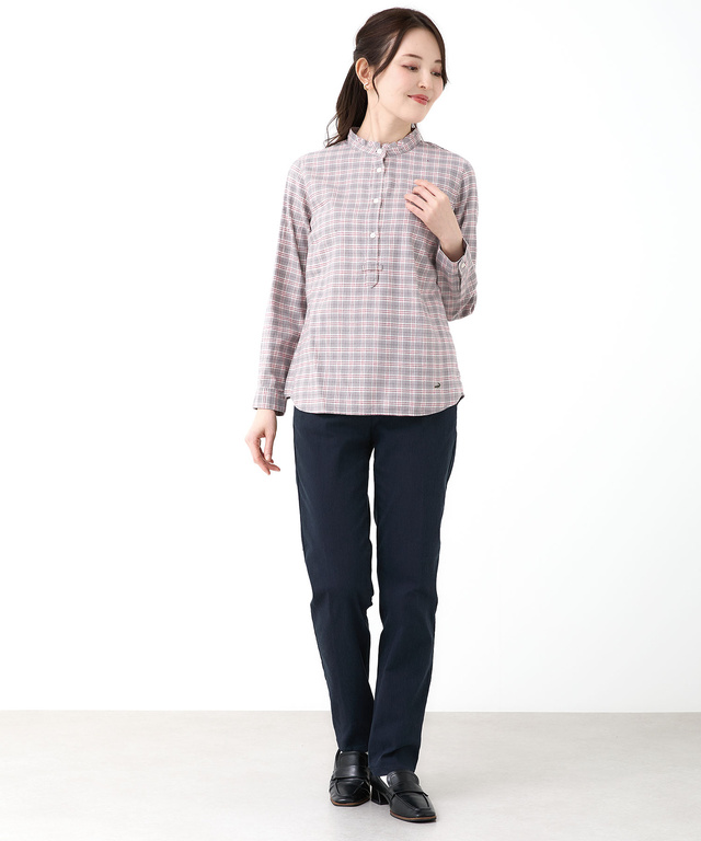 フランネル チェック柄 ブラウス