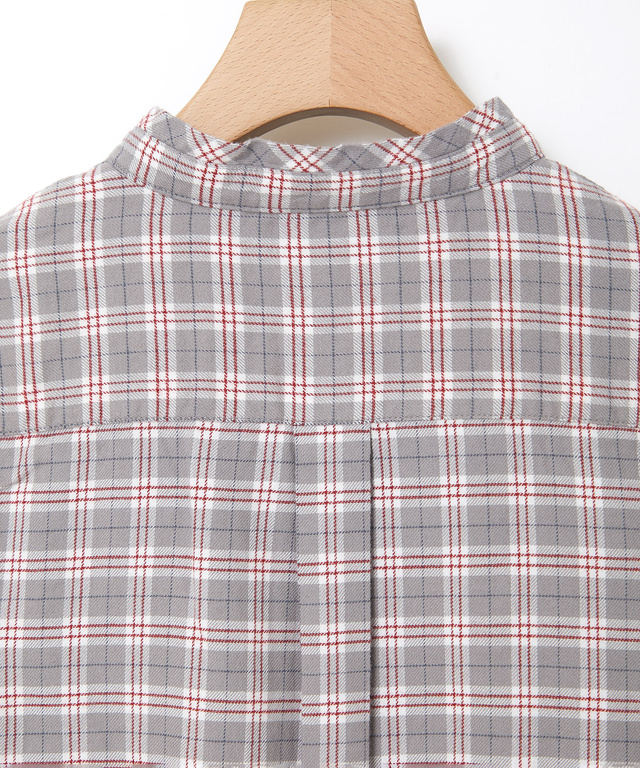 フランネル チェック柄 ブラウス