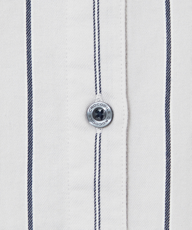 バンドカラー ストライプ チュニック【一部店舗限定】