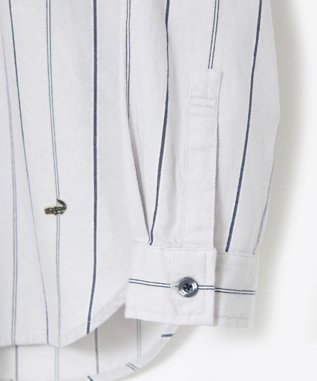 バンドカラー ストライプ チュニック【一部店舗限定】