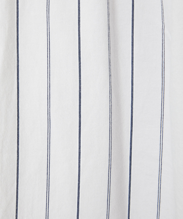 バンドカラー ストライプ チュニック【一部店舗限定】