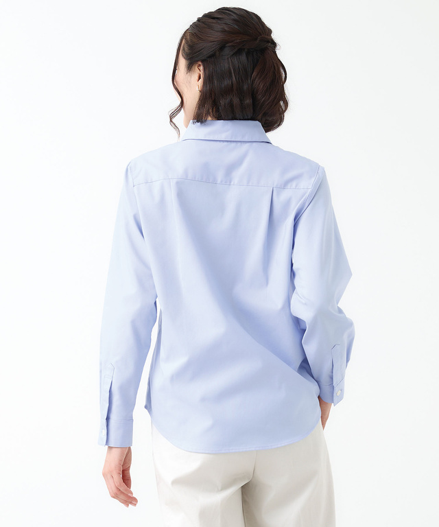 ノンアイロン オックスフォード ブラウス【シワになりにくい】