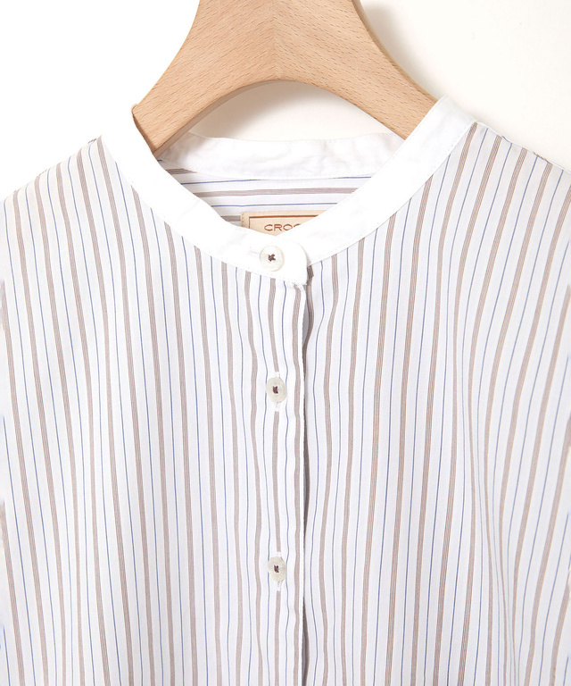 クレリック ストライプ ブラウス