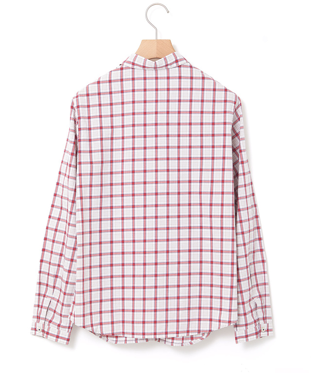 丸襟 チェック柄 ブラウス【オンラインショップ・一部店舗限定】